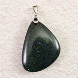 ブラックマトリックスオパール 32mmタンブル ペンダントトップ 8.6g (ID:71599)