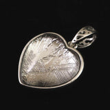 ギベオン シルバー 15mmハート型　ペンダントトップ 4.4g (ID:71643)