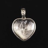 ギベオン シルバー 15mmハート型　ペンダントトップ 4.4g (ID:71643)