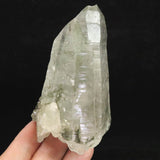 ガネーシュヒマール産 ヒマラヤ水晶  D.T. ツイン クローライト入り セルフヒールド 貫入 証明書付  215.1g (ID:71695)