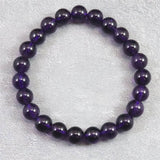 ウルグアイ産 アメジスト 8m玉ブレスレット 17.0g (ID:71798)