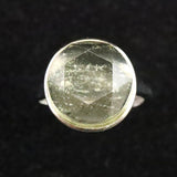 リビアンデザートグラス 12mmヘキサゴンカット リング  2.7g  (ID:71844)