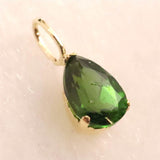 クロムダイオプサイド　6mmペアシェイプカット ペンダントトップ  K18YG 0.53ct (ID:71874)