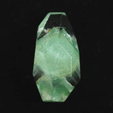 エメラルドグリーンファントムクォーツ　23x11mm　原石ラフカット ルース 4.18g (ID:71974)
