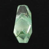 エメラルドグリーンファントムクォーツ　23x11mm　原石ラフカット ルース 4.18g (ID:71974)