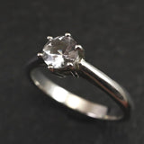 ブラジル産 フェナカイト 5mmラウンドカット リング 鑑別書付 13号 (ID:72089)