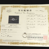 ブラジル産 フェナカイト 5mmラウンドカット リング 鑑別書付 13号 (ID:72089)