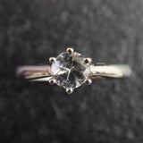 ブラジル産 フェナカイト 5mmラウンドカット リング 鑑別書付 13号 (ID:72089)