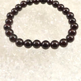 ヒマラヤ ガーネット 7mm玉ブレスレット 21.5ｇ (ID:72096)