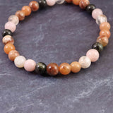 H&E社 フェナカイト ハートオブライト (AZOZEO)  6mm玉ブレスレット 証明書付 9.5g (ID:72107)