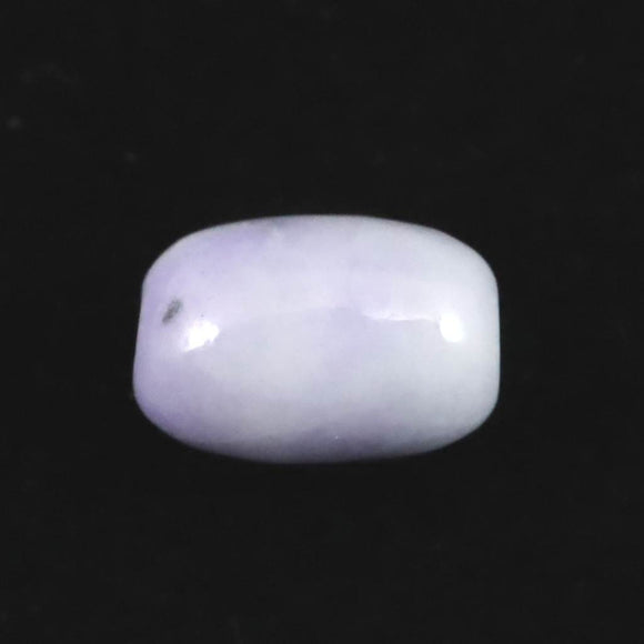 糸魚川翡翠  ヒスイ 小滝産 ラベンダー 9.9mm管玉 ビーズ ディレクトリカード付 0.82g (ID:72333)