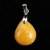 北海道産 蛍光オパール オレンジ  16mmペアシェイプ ペンダントトップ 2.0g (ID:72559)