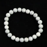 青海薬石 （新潟県糸魚川市） 8mm玉ブレスレット 証明書付 17.6ｇ　 (ID:72596)