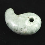 崑崙翡翠（こんろんひすい） ST 30mm勾玉 9.0g (ID:72653)