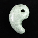 崑崙翡翠（こんろんひすい） ST 30mm勾玉 9.0g (ID:72653)