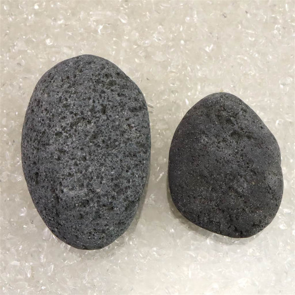 富士溶岩石 玄武岩 タンブル 2個セット ディレクトリーカード付 186g