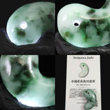 糸魚川翡翠  ヒスイ 小滝産 薄緑 31mm勾玉 ディレクトリカード付 11.51g (ID:73092)