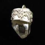 ヒマラヤ マニハール産水晶 18mm 原石 ペンダントトップ 証明書付き 6.09g (ID:73170)