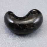 山梨県 黒平鉱山産 黒水晶 30mm 勾玉　ディレクトリカード付 10.8g (ID:73171)