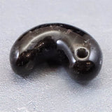 山梨県 黒平鉱山産 黒水晶 30mm 勾玉　ディレクトリカード付 10.8g (ID:73171)