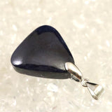 ミャンマー産 ブルーサファイア　20X19mmトライアングル ペンダントトップ 5.3g (ID:73309)