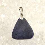 ミャンマー産 ブルーサファイア　20X19mmトライアングル ペンダントトップ 5.3g (ID:73309)