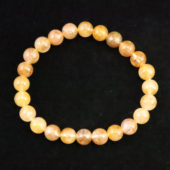 H&E社 ヒマラヤレッドゴールドアゼツライト(AZOZEO)  8mm玉ブレスレット 証明書付 16.8g (ID:73376)