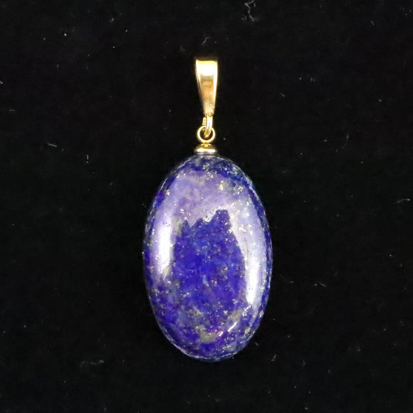 ラピスラズリ 25mmオーバル ペンダントトップ 7.1g (ID:73400)