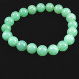クリソプレーズ オーストラリアンジェイド AA 9.5mm玉ブレスレット 25.5g (ID:73448)