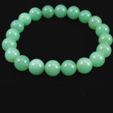 クリソプレーズ オーストラリアンジェイド AA 9.5mm玉ブレスレット 25.5g (ID:73448)