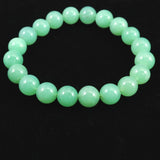 クリソプレーズ オーストラリアンジェイド AA 9.5mm玉ブレスレット 25.5g (ID:73448)