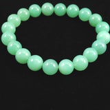 クリソプレーズ オーストラリアンジェイド AA 9.5mm玉ブレスレット 25.5g (ID:73448)