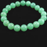 クリソプレーズ オーストラリアンジェイド AA 9.5mm玉ブレスレット 25.5g (ID:73448)