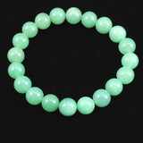 クリソプレーズ オーストラリアンジェイド AA 9.5mm玉ブレスレット 25.5g (ID:73448)