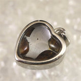 ロシア産　パラサイト隕石　10mmハート　ペンダントトップ 3.15g (ID:73463)