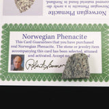 H&E社 ノルウェー産 フェナカイト 20mm タンブル 証明書付 5.7g (ID:73472)