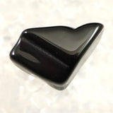 隠岐の島 黒曜石 17mm原石 磨き  ディレクトリカード付 1.8g (ID:73703)