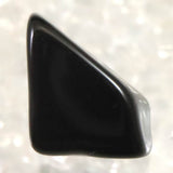 隠岐の島 黒曜石 17mm原石 磨き  ディレクトリカード付 1.8g (ID:73703)