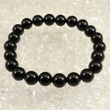 チベット産 天然モリオン水晶 4A  8.5mm玉 ブレスレット 19.4g (ID:73720)