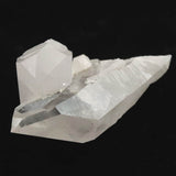 米国アーカンソー州産水晶 原石 71mm クラスター レコードキーパー  セルフヒールド 64.0g (ID:73722)