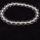 レムリアンシード 水晶 AAA 8mm玉ブレスレット 保証書付  19.00g (ID:73758)