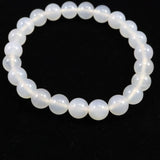 北海道 花石メノウ 瑪瑙 8mm玉 ブレスレット ディレクトリカード付 17.7g (ID:74074)