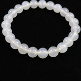 北海道 花石メノウ 瑪瑙 8mm玉 ブレスレット ディレクトリカード付 17.7g (ID:74074)