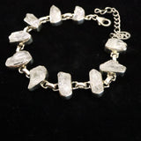 ロシア産 フェナカイト 15mm 原石 10石 ブレスレット 17.36g 鑑別書付 (ID:74181)