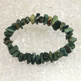 島根県　出雲碧玉 出雲石 ナゲットブレスレット ディレクトリーカード付 22.3g (ID:74259)