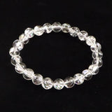 ヒマラヤ水晶 アイリスクォーツ 8ミリ玉ブレスレット　17.8g (ID:74308)