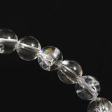 ヒマラヤ水晶 アイリスクォーツ 8ミリ玉ブレスレット　17.8g (ID:74308)