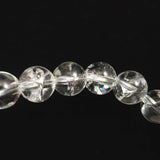 ヒマラヤ水晶 アイリスクォーツ 8ミリ玉ブレスレット　17.8g (ID:74308)