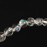ヒマラヤ水晶 アイリスクォーツ 8ミリ玉ブレスレット　17.8g (ID:74308)