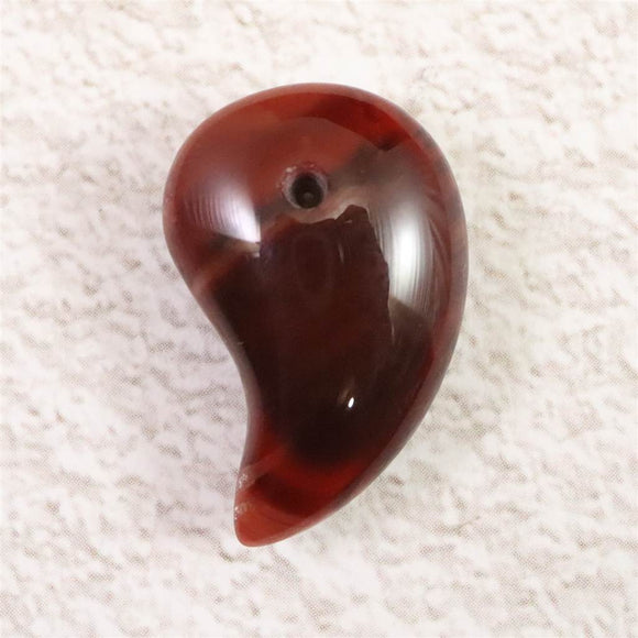 チベット産 アンデシン 20mm勾玉　2.1g (ID:74484)